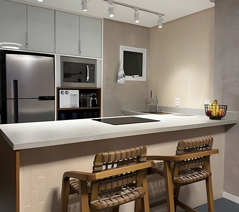 Refúgio na Praia • Vista Mar • Mesa Frente Mar