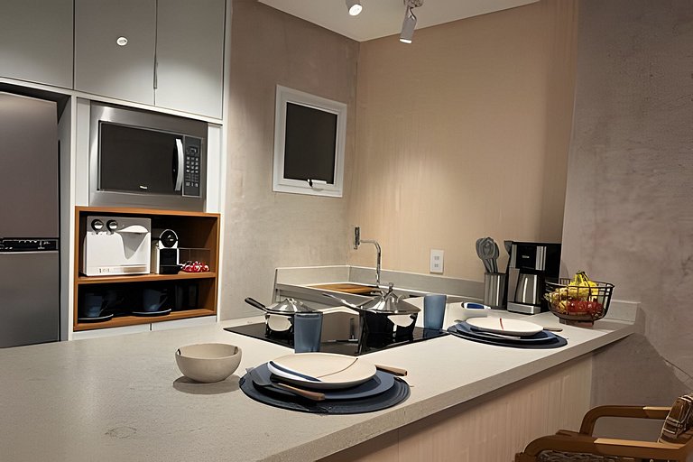 Refúgio na Praia • Vista Mar • Mesa Frente Mar