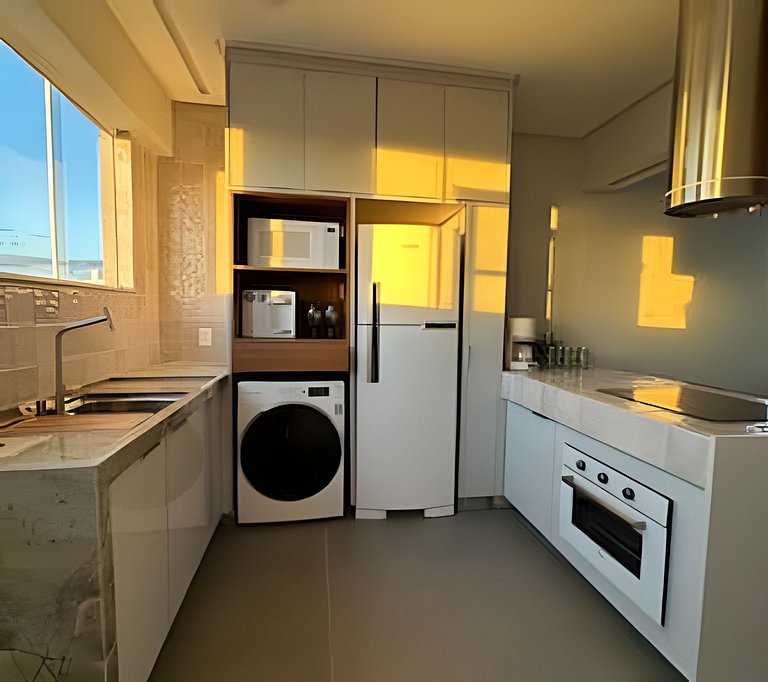 Vista Mar Incrível • Banheira c/Vista • Ar + Lava