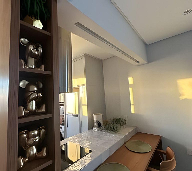 Vista Mar Incrível • Banheira c/Vista • Ar + Lava