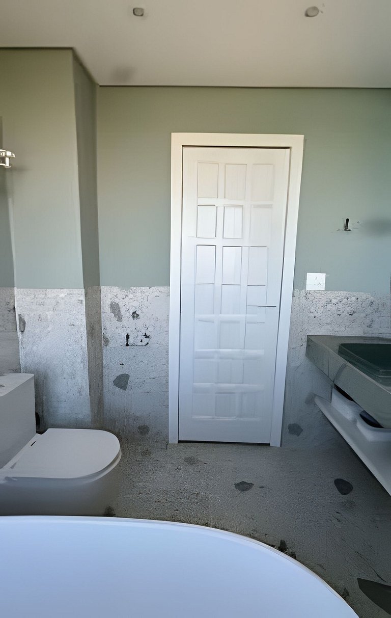 Vista Mar Incrível • Banheira c/Vista • Ar + Lava