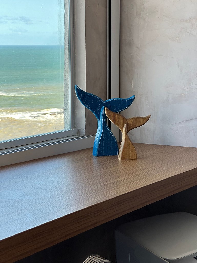 Refúgio na Praia • Vista Mar • Mesa Frente Mar